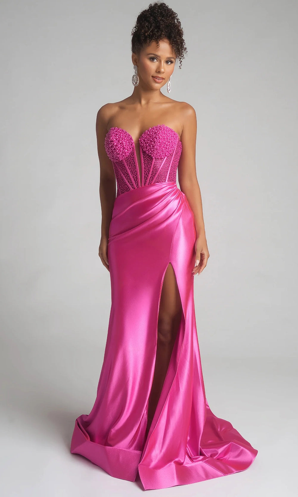 Portia and Scarlett PS26039 - Long Sweetheart Beaded Corset Dress - view 6