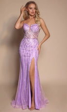 Portia and Scarlett PS26072 - Sweetheart Neck Beaded Sparkle Dress - view 6