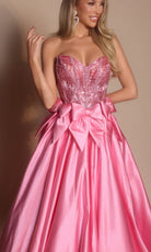 Portia and Scarlett PS26077 - Sweetheart Ballgown With Bow Accents - view 4