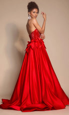 Portia and Scarlett PS26077 - Sweetheart Ballgown With Bow Accents - view 6