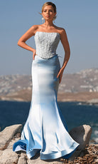 Portia and Scarlett PS26092 - Strapless Two Piece Mermaid Gown - designer prom dress at Silhouette Dresses