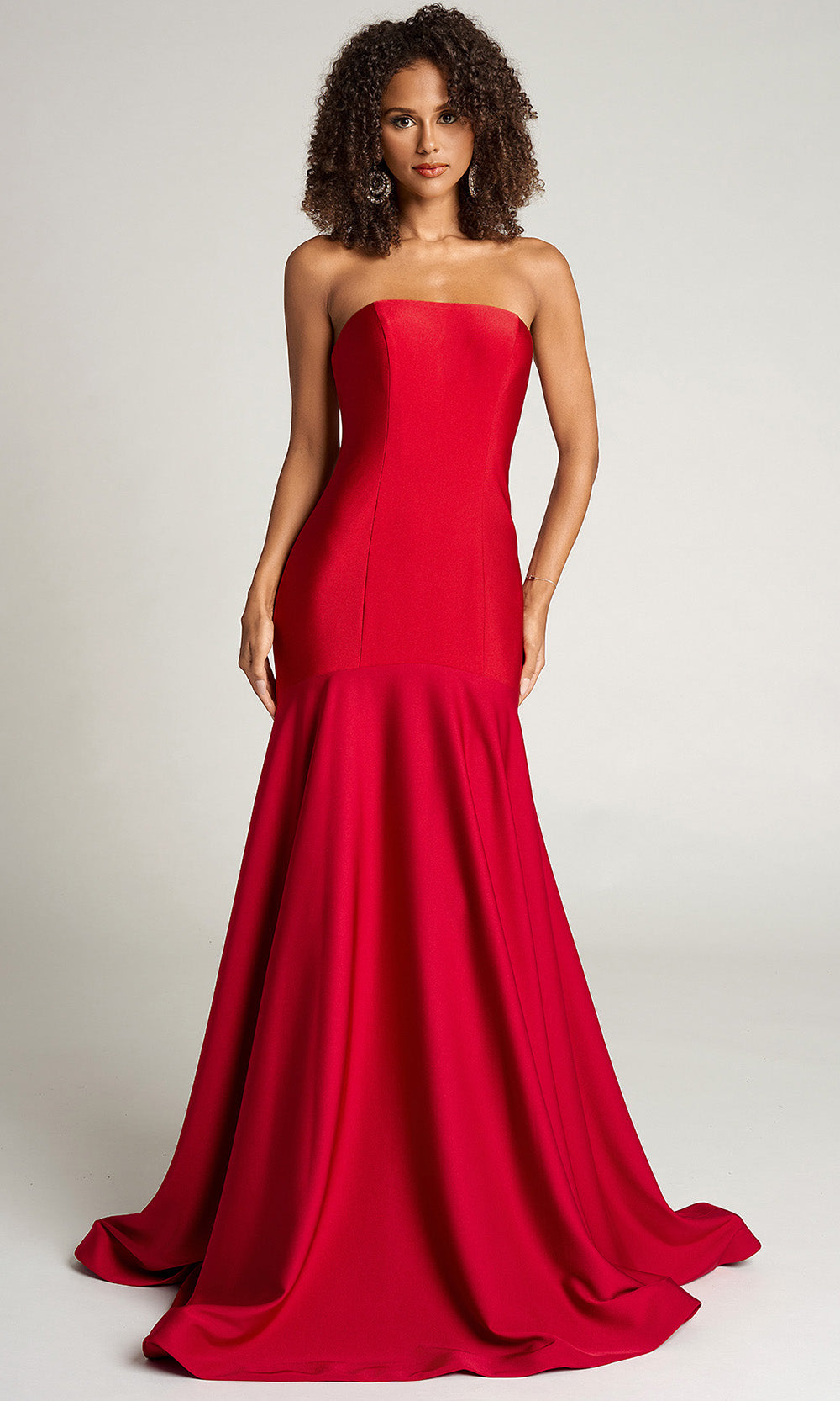 Portia and Scarlett PS26101 - Strapless Drop Waist Mermaid Prom Gown - view 4