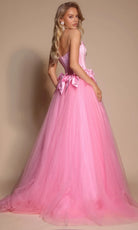 Portia and Scarlett PS26102 - Beaded Applique Scoop Corset Ballgown - view 6