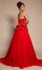 Portia and Scarlett PS26102 - Beaded Applique Scoop Corset Ballgown - view 9