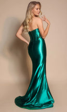 Portia and Scarlett PS26136 - Corset Strapless Gown With Bow - view 4