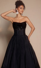 Portia and Scarlett PS26148 - Tiered Hem Scoop Neck Ballgown - view 4