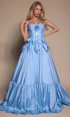 Portia and Scarlett PS26148 - Tiered Hem Scoop Neck Ballgown - view 5