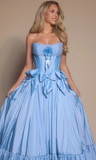 Portia and Scarlett PS26148 - Tiered Hem Scoop Neck Ballgown - view 7