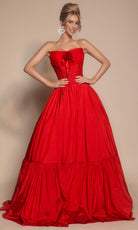 Portia and Scarlett PS26148 - Tiered Hem Scoop Neck Ballgown - view 13