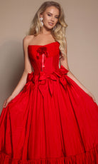 Portia and Scarlett PS26148 - Tiered Hem Scoop Neck Ballgown - view 14
