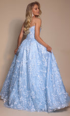 Portia and Scarlett PS26149 - Floral Embellished Pleated Ballgown