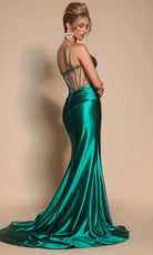 Portia and Scarlett PS26158 - Pleated Detail Sweetheart Prom Gown - view 5