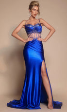 Portia and Scarlett PS26158 - Pleated Detail Sweetheart Prom Gown - designer prom dress at Silhouette Dresses