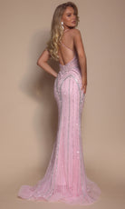 Portia and Scarlett PS26178 - Crisscross Back Beaded Prom Gown - view 4