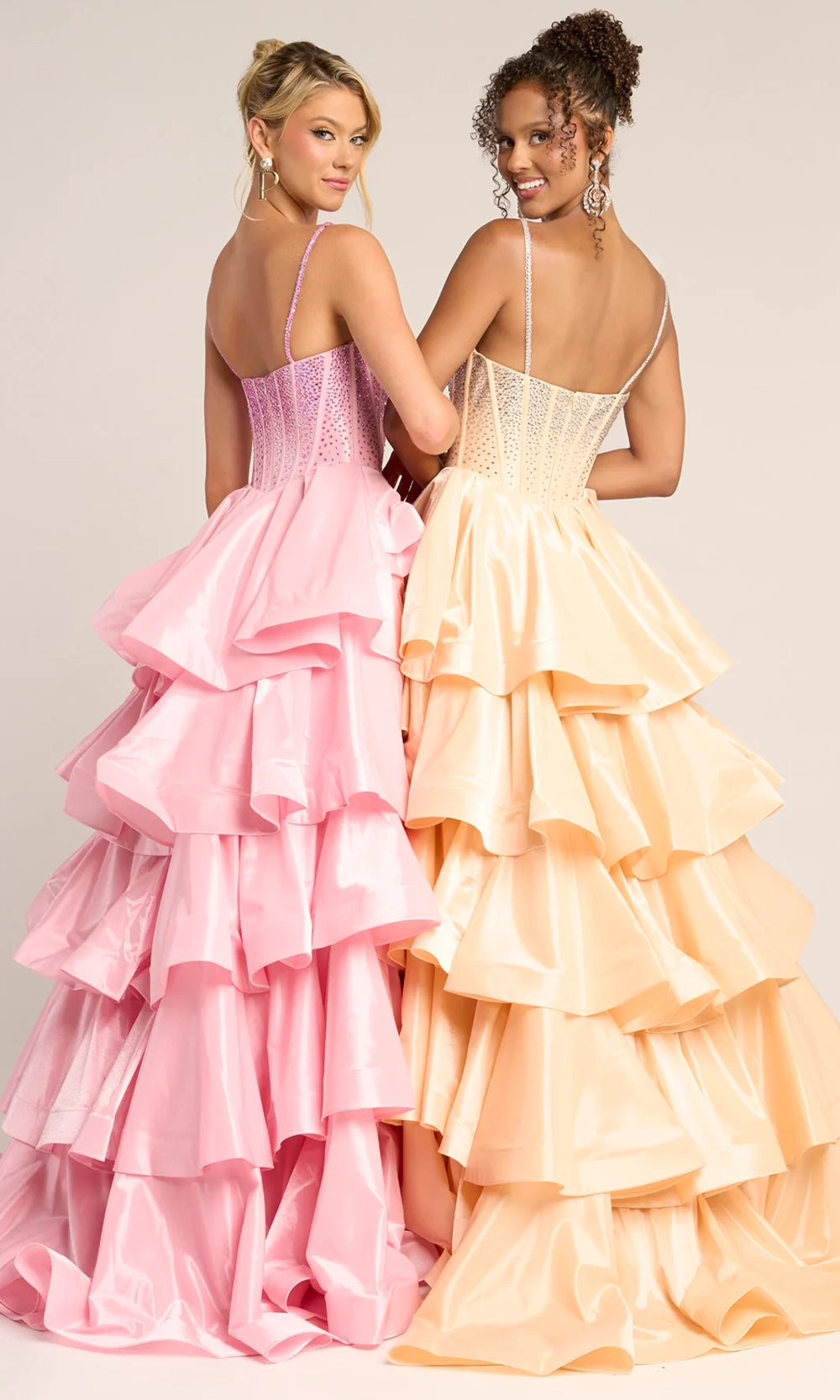 Portia and Scarlett PS26253 - Beaded Corset Ruffle Ballgown - view 9