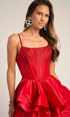 Portia and Scarlett PS26253 - Beaded Corset Ruffle Ballgown - view 7