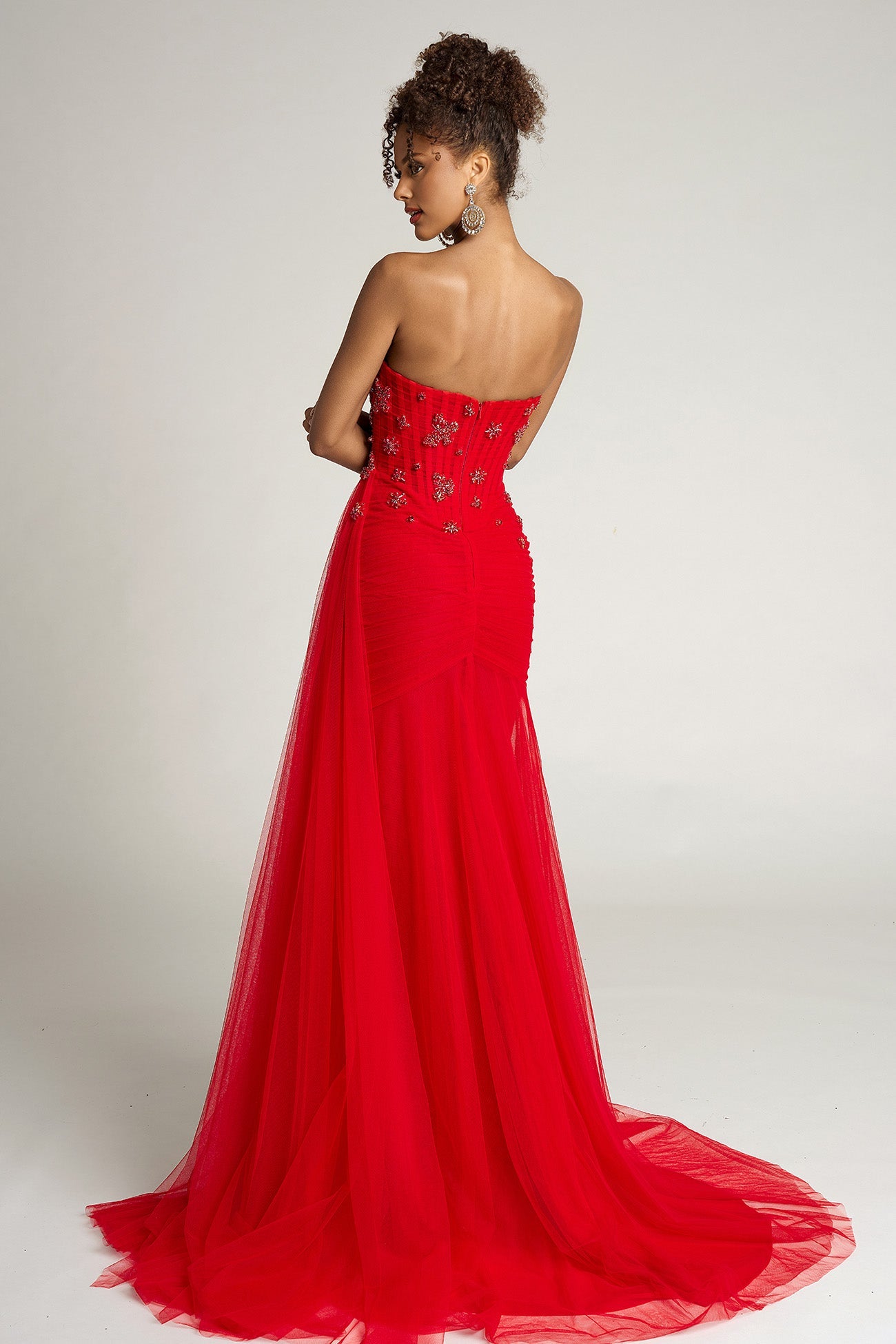 Portia and Scarlett PS26316E - Butterfly Beaded Sweetheart Long Dress - view 5