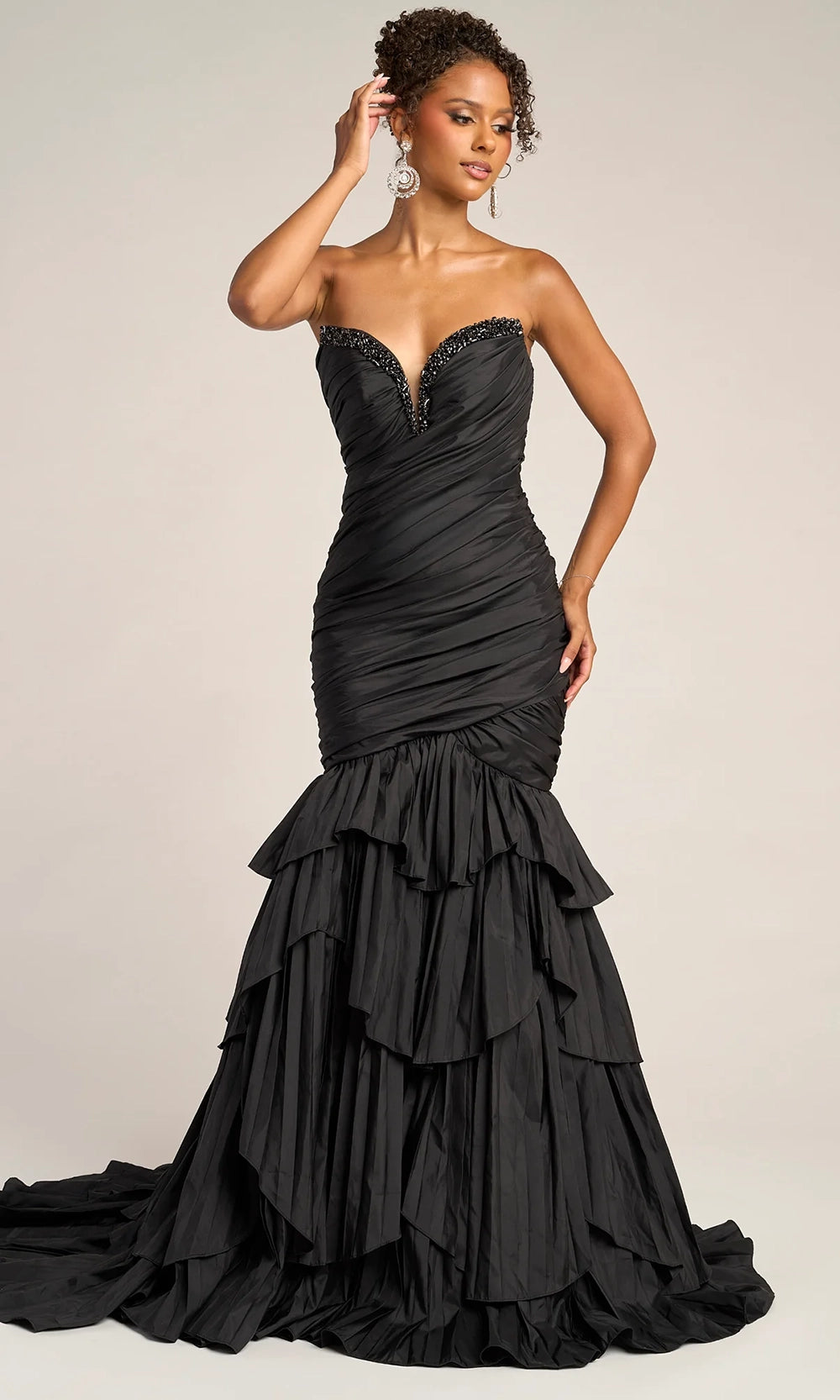 Portia and Scarlett PS26325E - Embellished Sweetheart Neck Ruched Gown - view 4