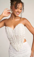 Portia and Scarlett PS26326E - Detachable Cape Two Piece Beaded Gown - view 4