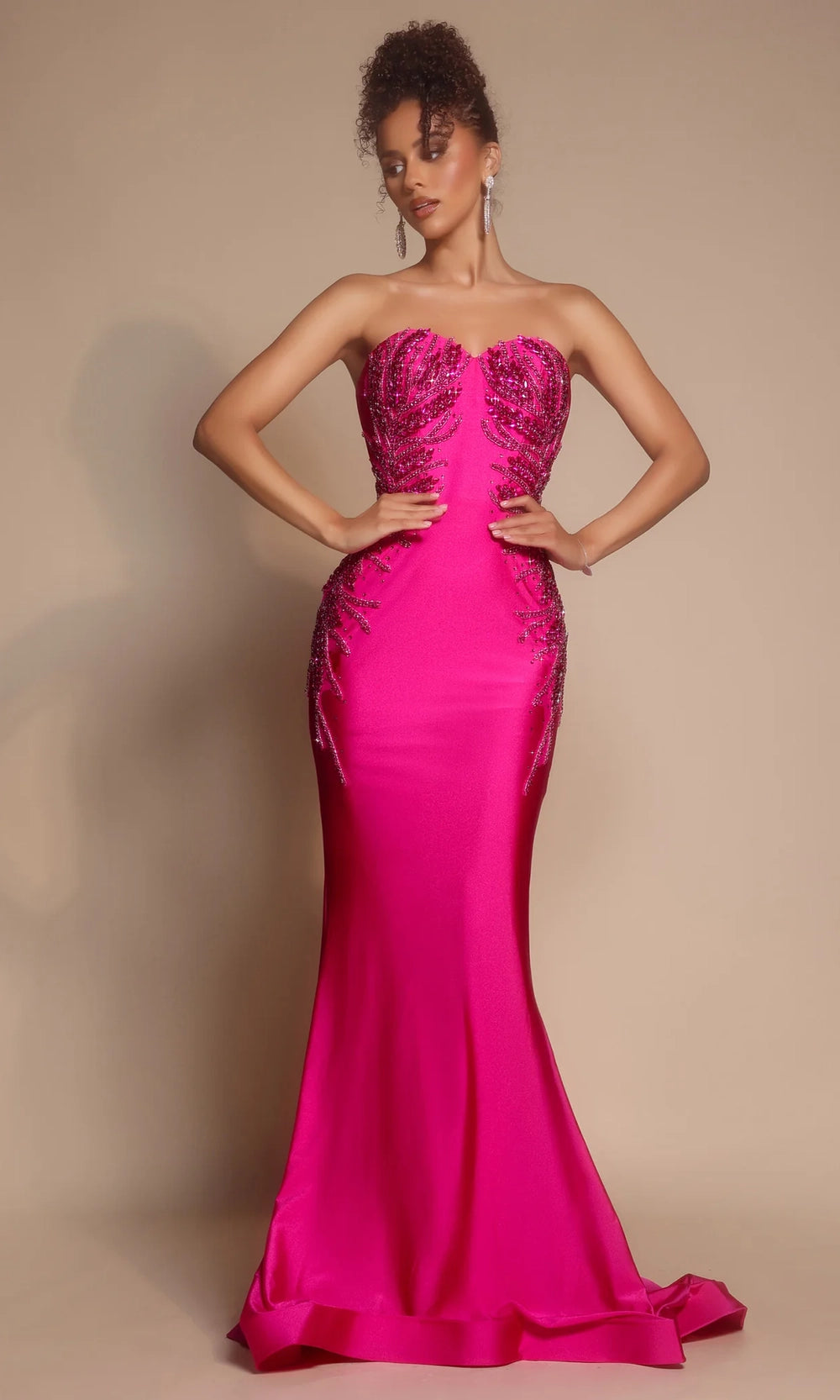 Portia and Scarlett PS26331E - Rhinestone Strapless Sweetheart Dress - detail view