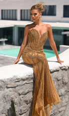 Portia and Scarlett PS26401C - Intricate Beaded Sweetheart Prom Dress - view 6