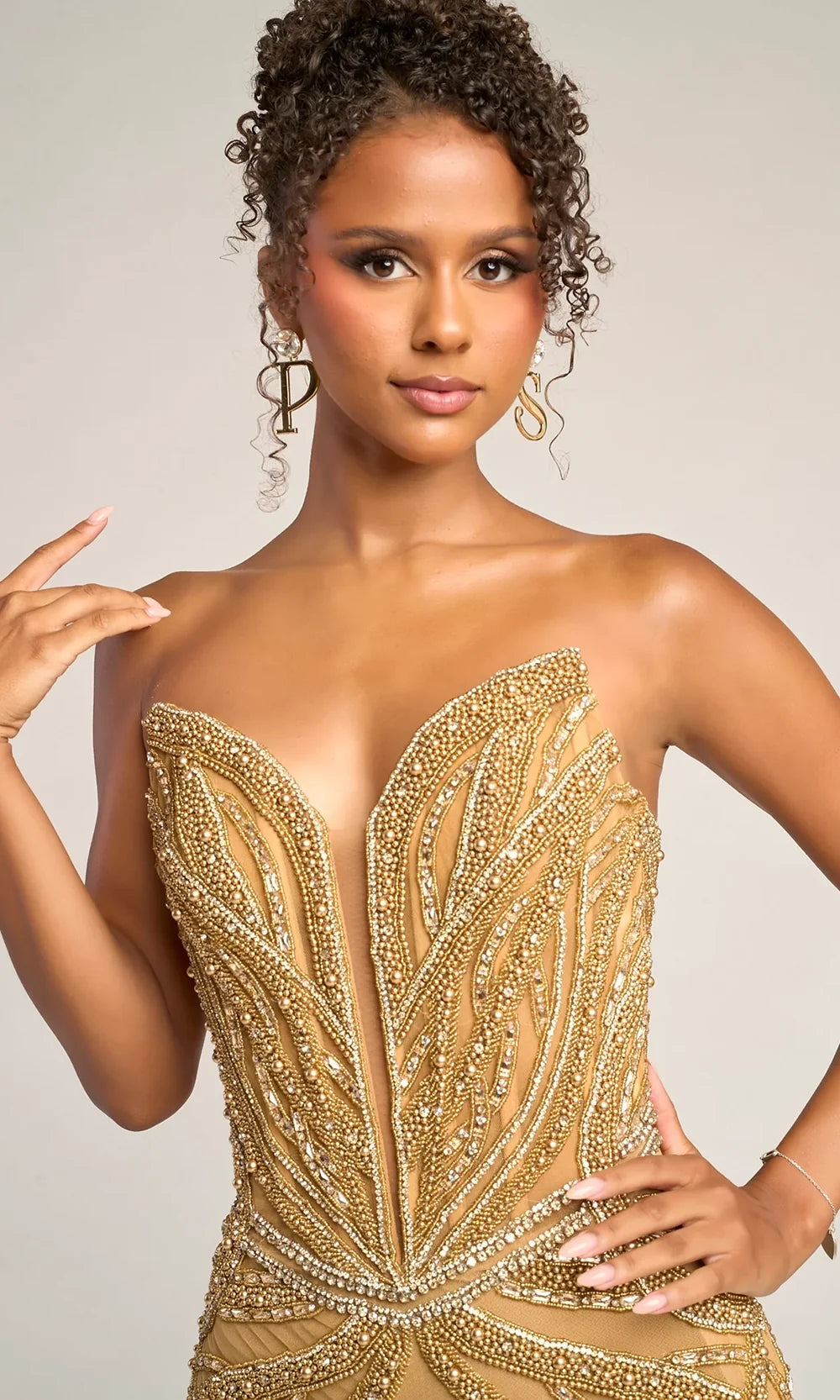 Portia and Scarlett PS26401C - Intricate Beaded Sweetheart Prom Dress