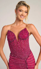 Portia and Scarlett PS26416C - Basque Waist Fully Beaded Dress - view 4