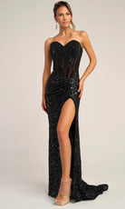Portia and Scarlett PS26432C - Beaded Corset Sweetheart Prom Dress - designer prom dress at Silhouette Dresses