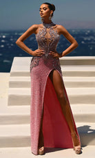 Portia and Scarlett PS26436C - Illusion Bodice High Neck Gown - view 6