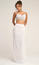 Portia and Scarlett PS26453C - Two-Piece Sparkle Sheath Evening Dress - designer wedding dress at Silhouette Dresses