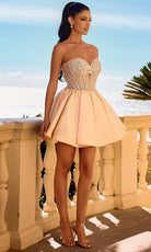 Portia and Scarlett PS26712 - Sweetheart Crystal Detail Short Dress
