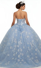 Jovani Q43813 - Lace Embroidered Sweetheart Ballgown - detail view