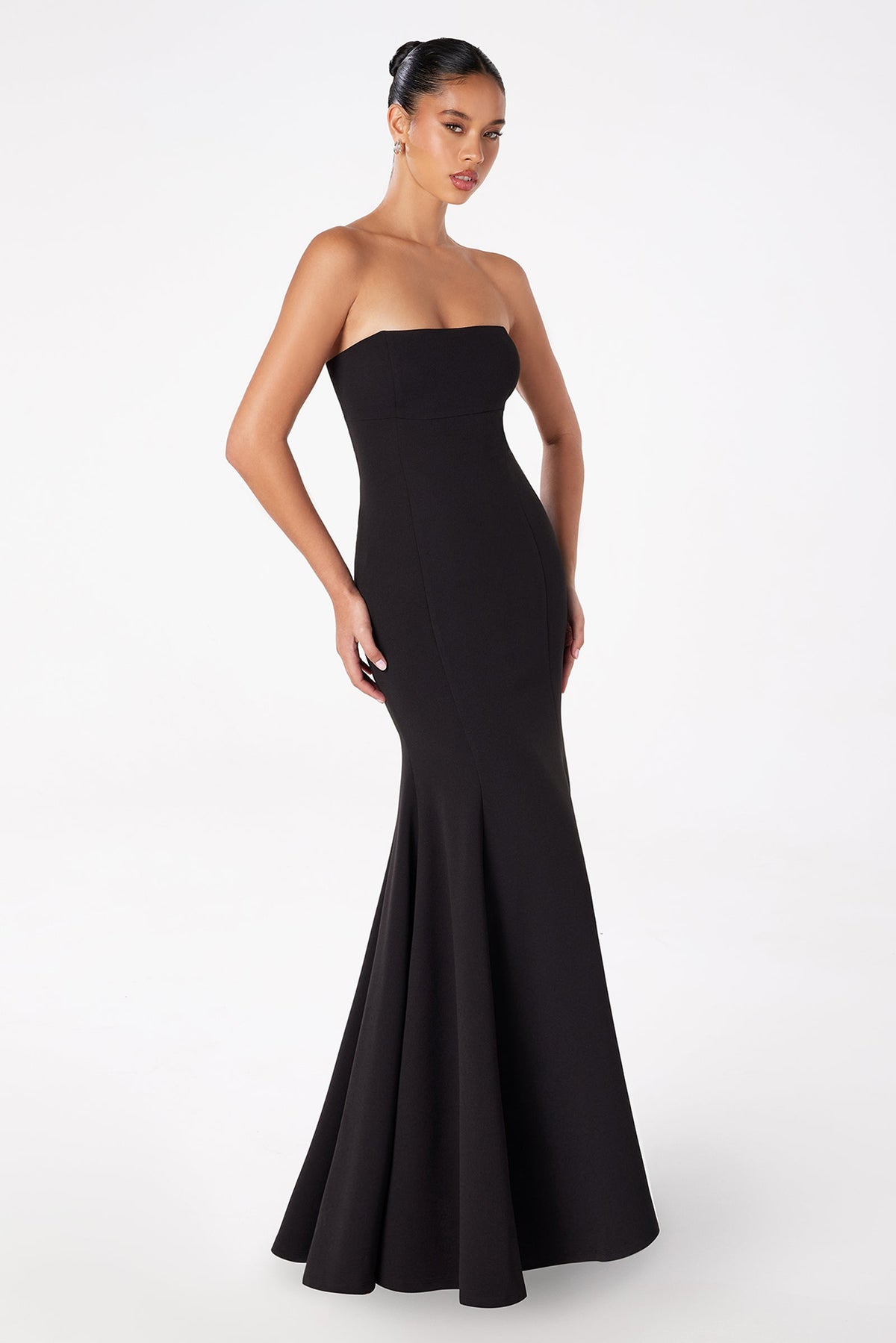Ladivine T2010 - Strapless Lace Up Back Gown
