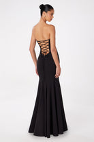 Ladivine T2010 - Strapless Lace Up Back Gown