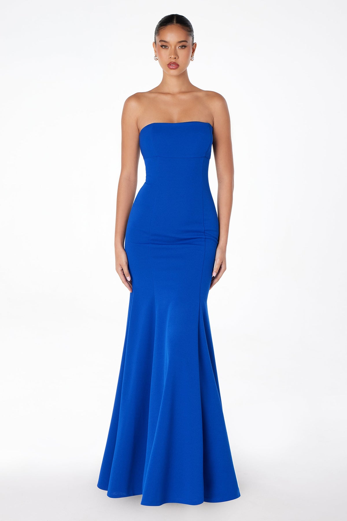Ladivine T2010 - Strapless Lace Up Back Gown