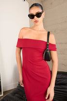 Ladivine T2011 - Off Shoulder Fitted Gown