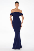 Ladivine T2011 - Off Shoulder Fitted Gown