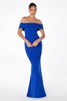 Ladivine T2011 - Off Shoulder Fitted Gown