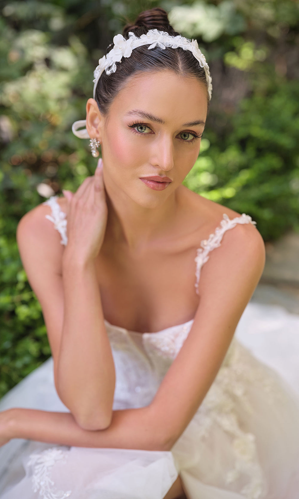 Andrea and Leo WL063 - Corset A-Line Bridal Gown with Slit - view 4