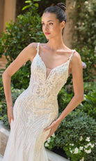 Andrea and Leo WL066 - Beaded Tulle Mermaid Bridal Gown - view 4