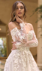Andrea and Leo WL067 - Illusion Sleeve Lace Applique Bridal Gown - view 5