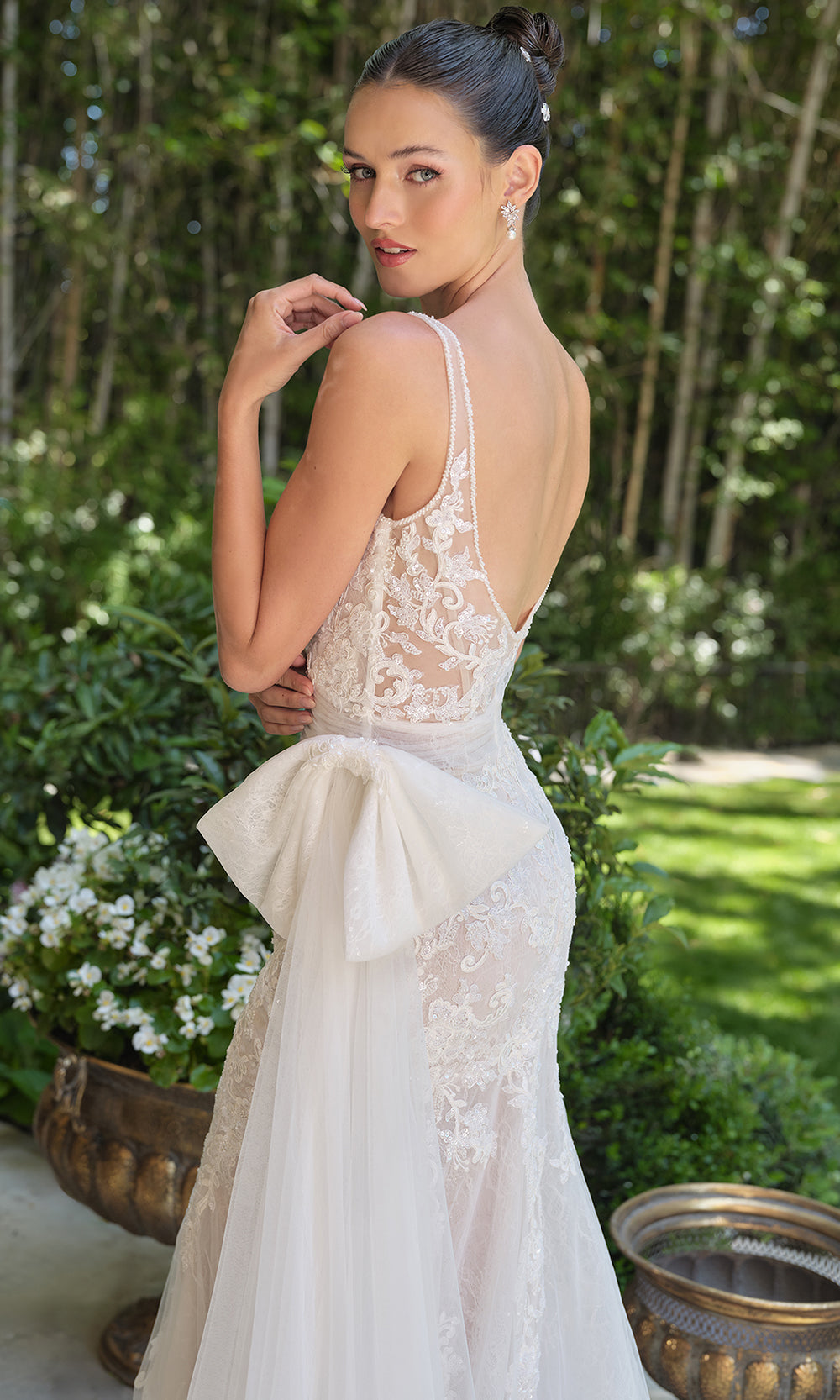 Andrea and Leo WL068 - Embroidered Lace Mermaid Wedding Dress - view 6