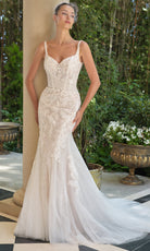Andrea and Leo WL068 - Embroidered Lace Mermaid Wedding Dress - view 4