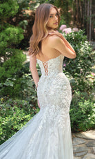 Andrea and Leo WL088 - Strapless V Neck Mermaid Bridal Gown - view 4