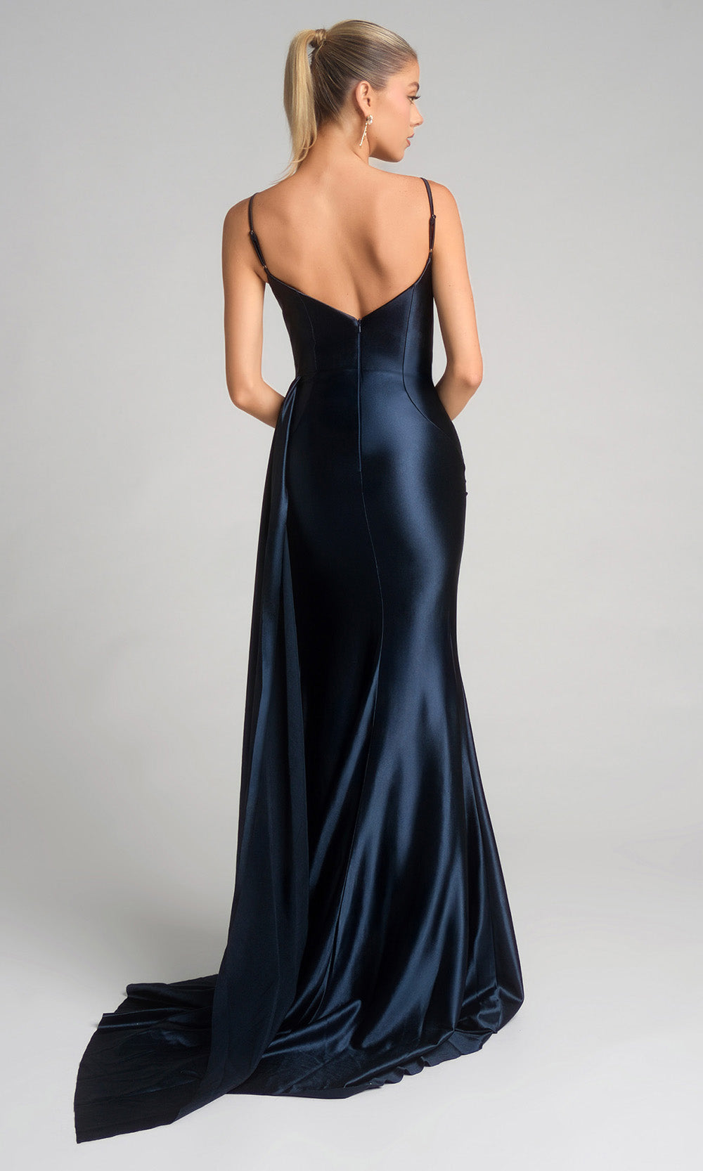 Portia and Scarlett XO037 - Jewel Accent Spaghetti Strap Dress - detail view