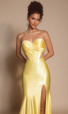 Portia and Scarlett XO066 - Pleated Bust Sweetheart Fitted Gown - view 6