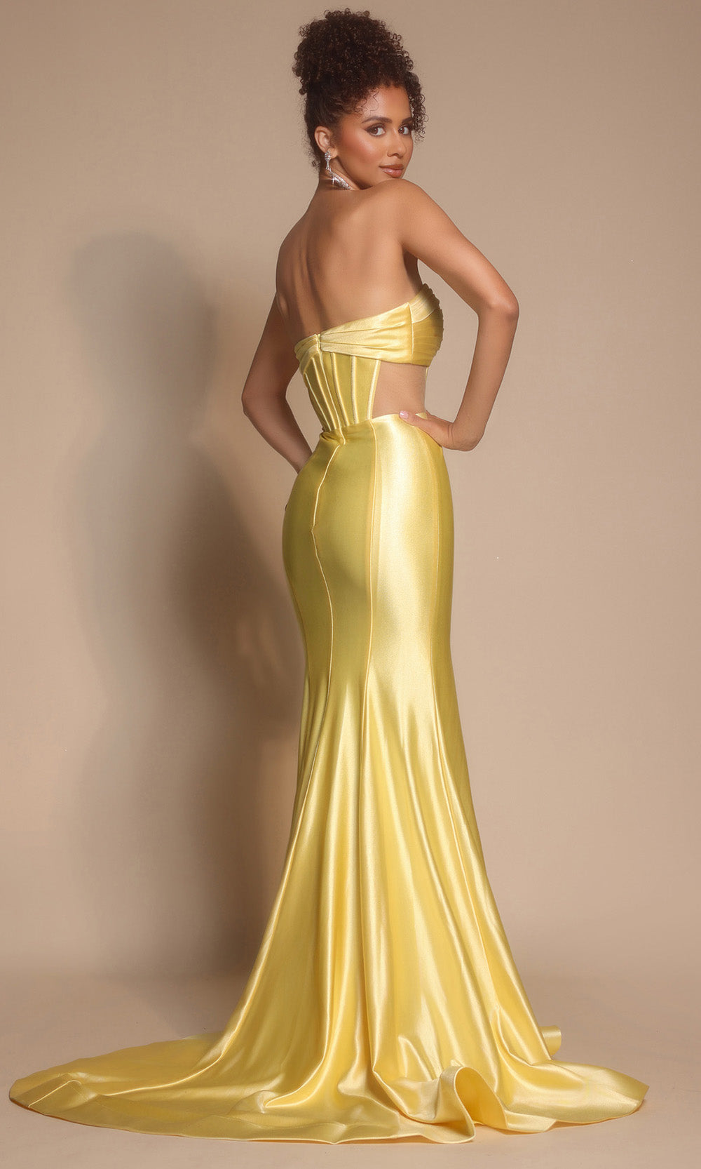 Portia and Scarlett XO066 - Pleated Bust Sweetheart Fitted Gown - view 5