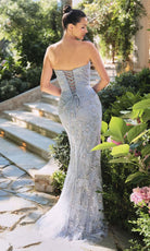 Andrea and Leo A1484 - Fitted Floral Embroidered Evening Gown - detail view