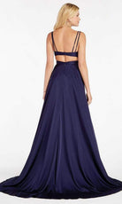 Alyce Paris - 60453 Sleeveless V-Neck Satin Modest Prom A-Line Gown