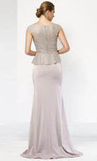 Alyce Paris 27105 - Cap Sleeve Lace Top Evening Gown